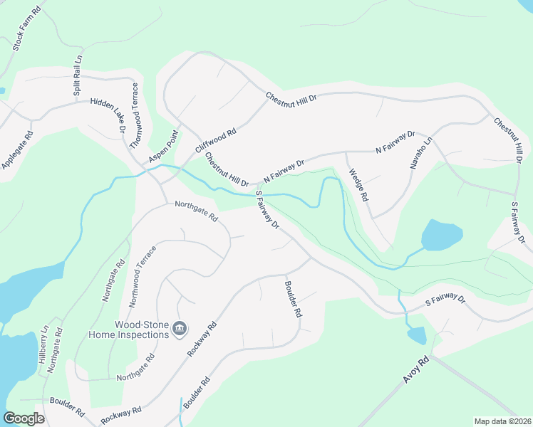 map of restaurants, bars, coffee shops, grocery stores, and more near 2950 S Fairway Dr in Wayne