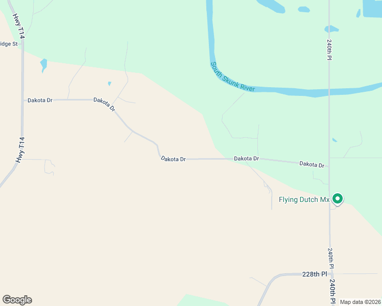 map of restaurants, bars, coffee shops, grocery stores, and more near 2315 Dakota Drive in Pella