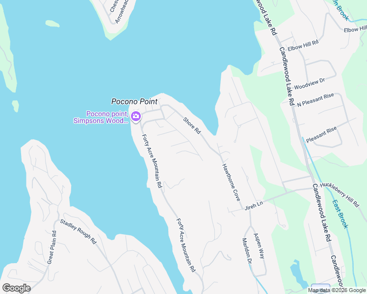 map of restaurants, bars, coffee shops, grocery stores, and more near 4 Hillcrest Road in Danbury