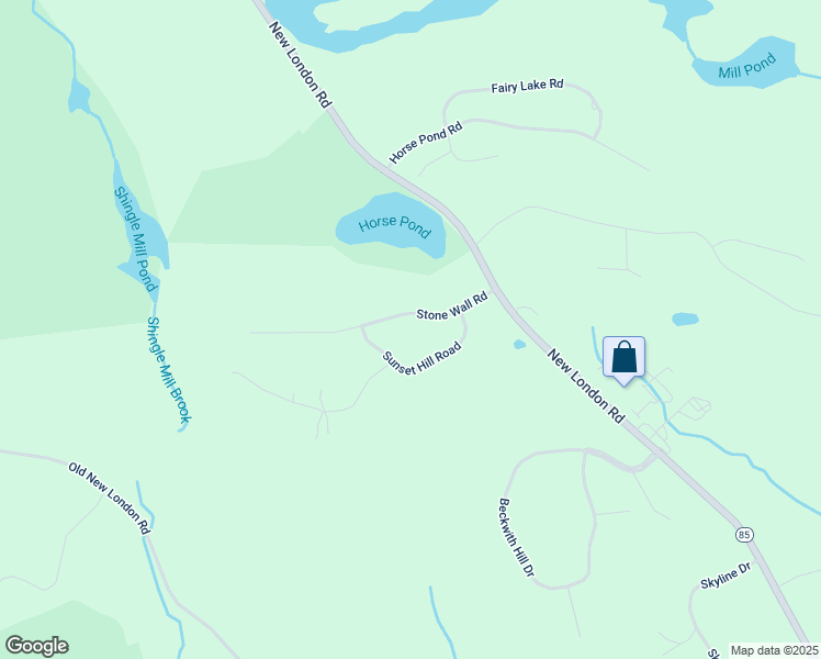 map of restaurants, bars, coffee shops, grocery stores, and more near 36 Stone Wall Road in Salem