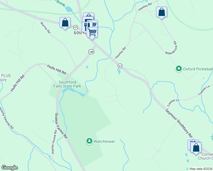 map of restaurants, bars, coffee shops, grocery stores, and more near 28 Oakcrest Road in Oxford