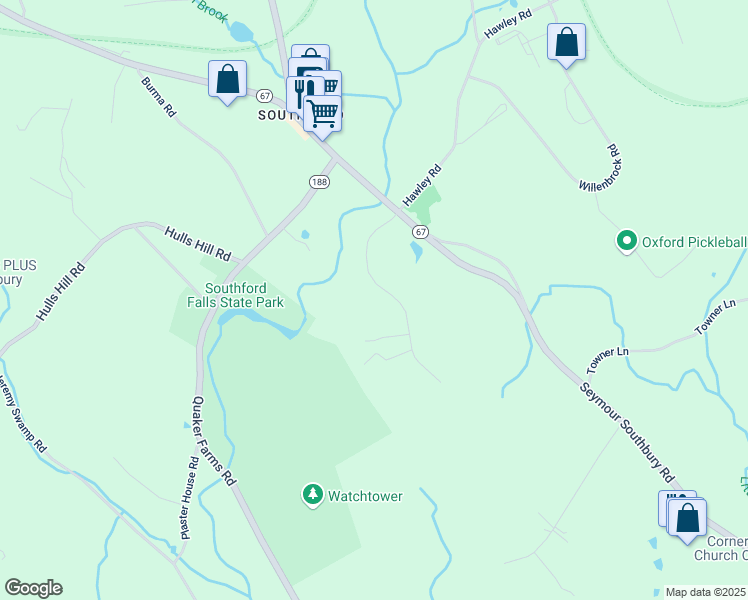 map of restaurants, bars, coffee shops, grocery stores, and more near 28 Oakcrest Road in Oxford