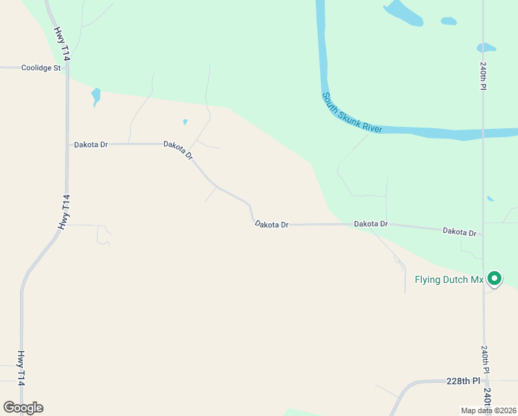 map of restaurants, bars, coffee shops, grocery stores, and more near 2299 Dakota Drive in Pella