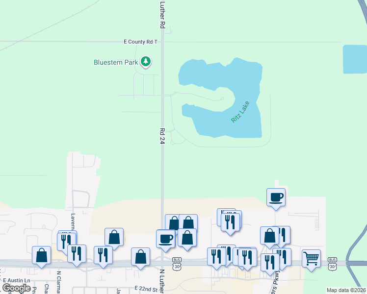 map of restaurants, bars, coffee shops, grocery stores, and more near 2721 Ritz Place in Fremont