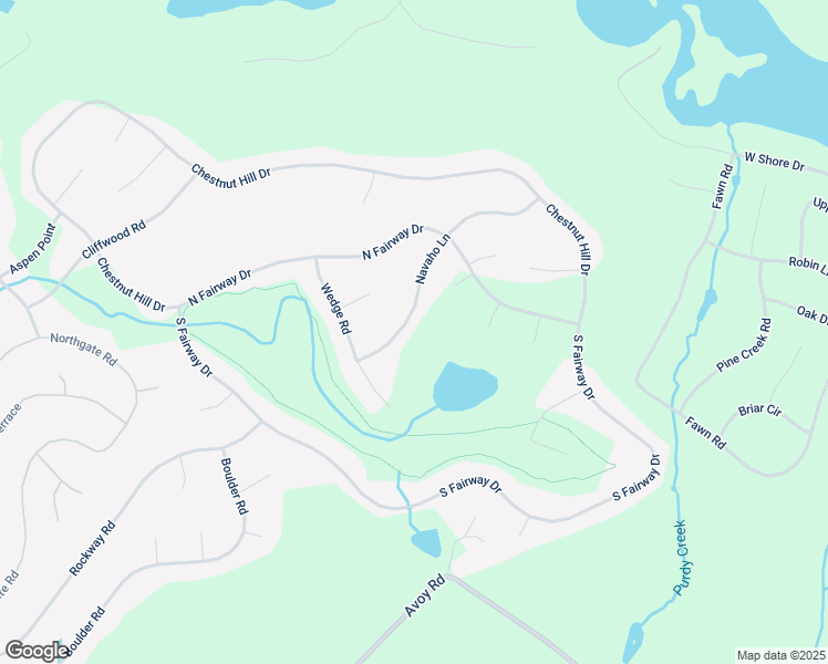 map of restaurants, bars, coffee shops, grocery stores, and more near Navaho Lane in Wayne County