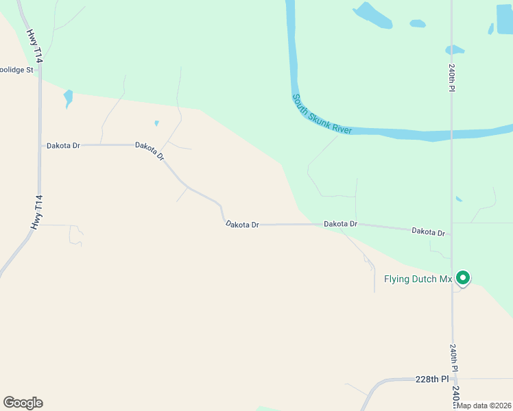 map of restaurants, bars, coffee shops, grocery stores, and more near 2315 Dakota Drive in Pella