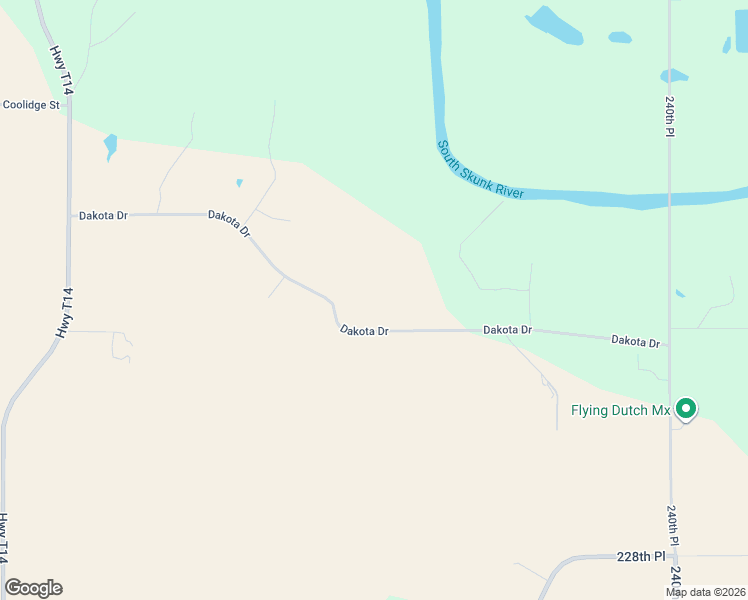 map of restaurants, bars, coffee shops, grocery stores, and more near 2299 Dakota Drive in Pella