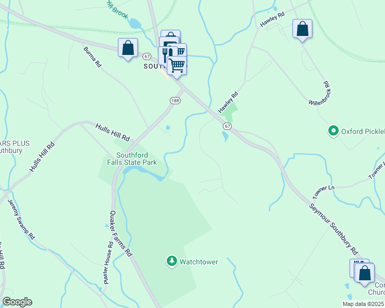 map of restaurants, bars, coffee shops, grocery stores, and more near 28 Oakcrest Road in Oxford