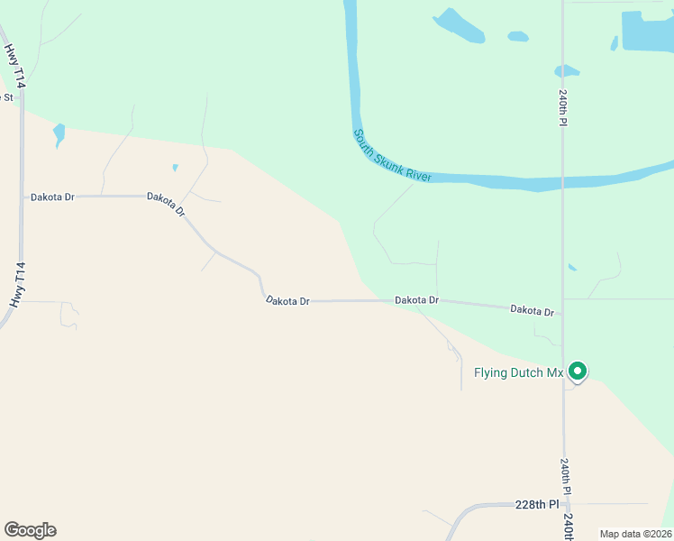 map of restaurants, bars, coffee shops, grocery stores, and more near 2326 Dakota Drive in Pella