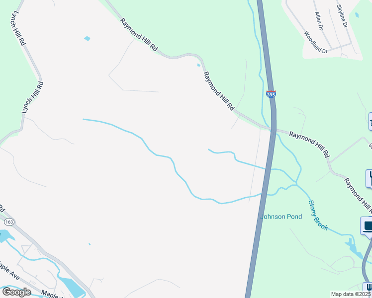 map of restaurants, bars, coffee shops, grocery stores, and more near 410 Raymond Hill Road in Montville