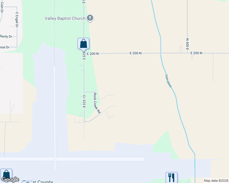 map of restaurants, bars, coffee shops, grocery stores, and more near 347 Arlington Court in Valparaiso