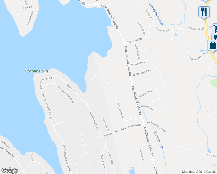 map of restaurants, bars, coffee shops, grocery stores, and more near 1 Premium Point Lane in Brookfield