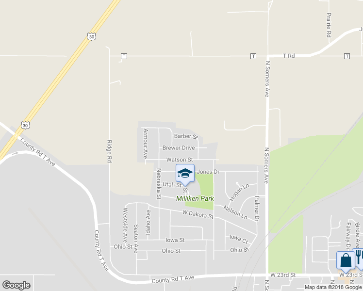 map of restaurants, bars, coffee shops, grocery stores, and more near 1408 Brewer Street in Fremont