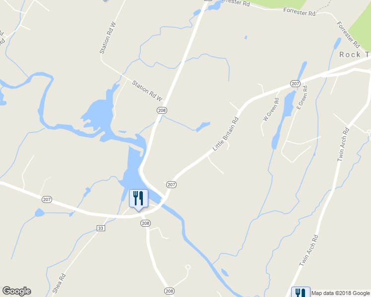 map of restaurants, bars, coffee shops, grocery stores, and more near 2398 New York 207 in Campbell Hall