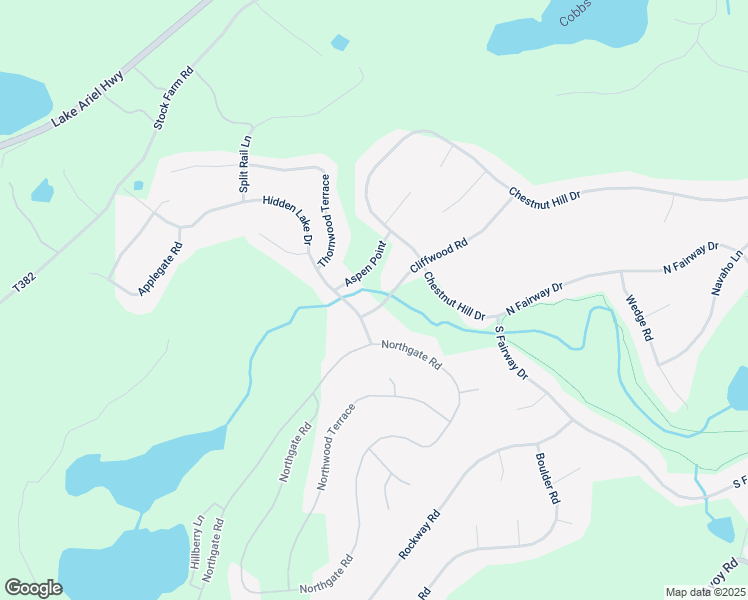 map of restaurants, bars, coffee shops, grocery stores, and more near 3432 Cliffwood Road in Wayne