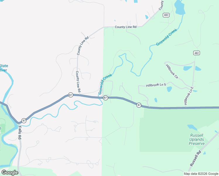 map of restaurants, bars, coffee shops, grocery stores, and more near 7020 Kinsman Road in Novelty