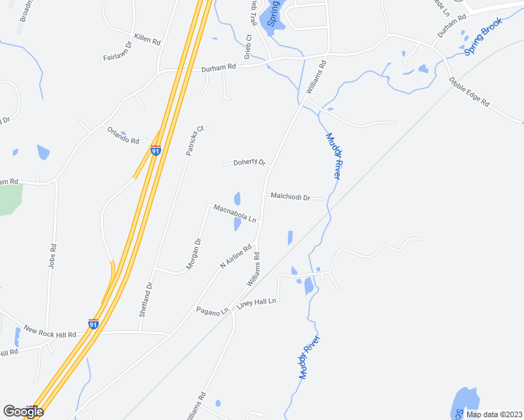 map of restaurants, bars, coffee shops, grocery stores, and more near 387 Williams Road in Wallingford