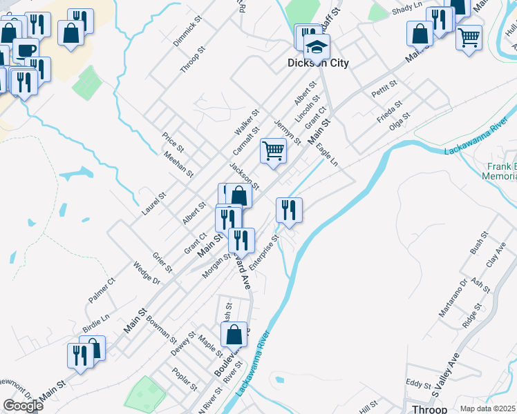 850 Main Street, Dickson City PA Walk Score