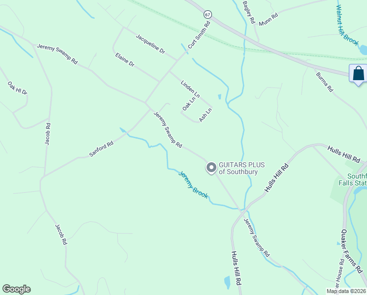 map of restaurants, bars, coffee shops, grocery stores, and more near 911 Jeremy Swamp Road in Southbury