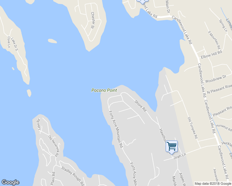 map of restaurants, bars, coffee shops, grocery stores, and more near 26 Pocono Point Road in Danbury