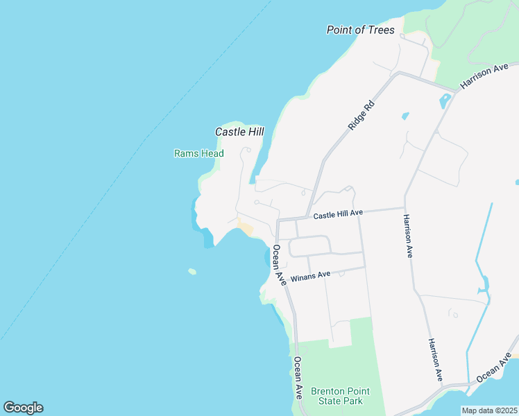 map of restaurants, bars, coffee shops, grocery stores, and more near 2 Ella Terrace in Newport