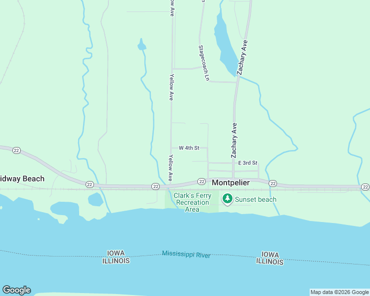 map of restaurants, bars, coffee shops, grocery stores, and more near West 4th Street in Montpelier