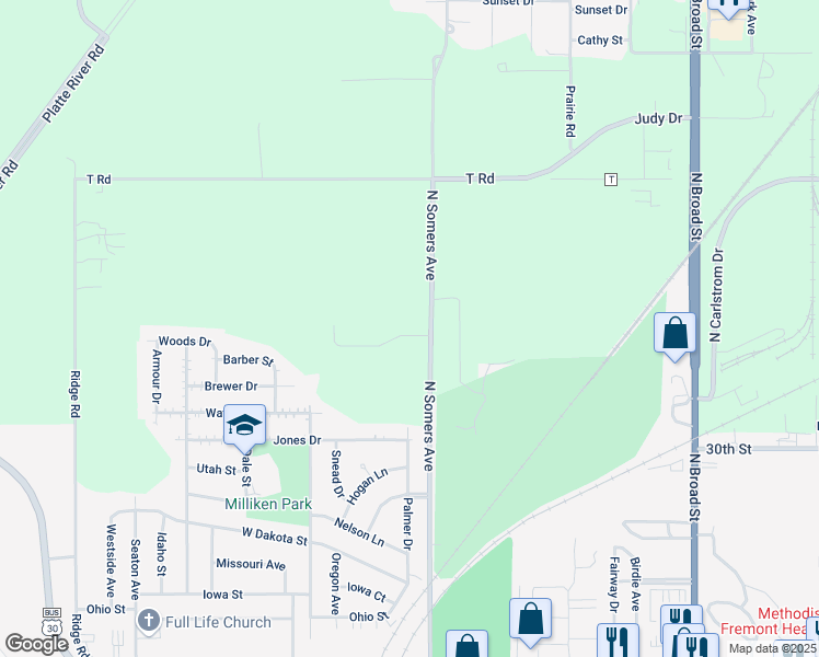 map of restaurants, bars, coffee shops, grocery stores, and more near 960 West Somers Point Drive in Fremont