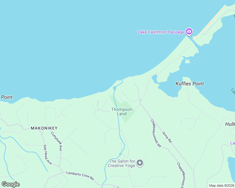 map of restaurants, bars, coffee shops, grocery stores, and more near 550 Chappaquonsett Road in Tisbury