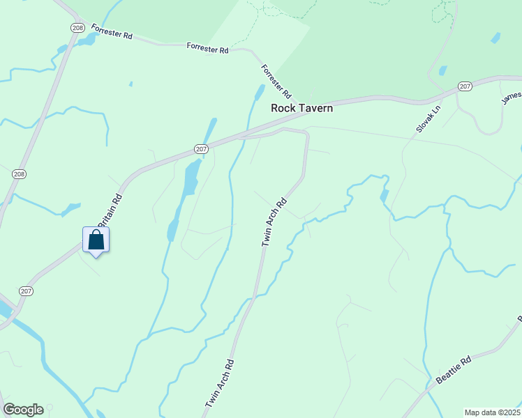 map of restaurants, bars, coffee shops, grocery stores, and more near 578 Twin Arch Road in Rock Tavern