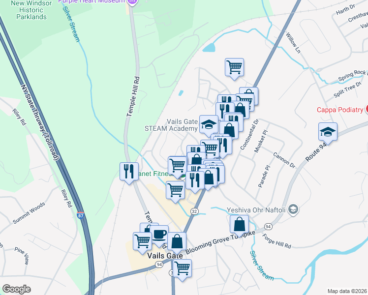 37 Vails Gate Heights Drive, New Windsor NY Walk Score