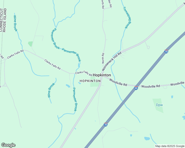 map of restaurants, bars, coffee shops, grocery stores, and more near 10 Clarks Falls Road in Hopkinton