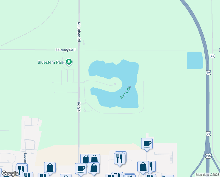 map of restaurants, bars, coffee shops, grocery stores, and more near 2903 East 34th Court in Fremont