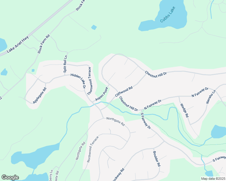 map of restaurants, bars, coffee shops, grocery stores, and more near 3629 Chestnut Hill Drive in Lake Ariel