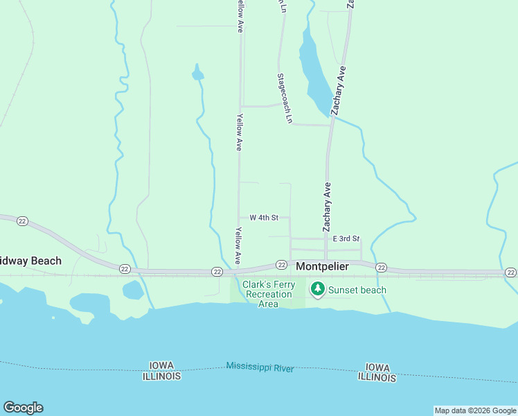 map of restaurants, bars, coffee shops, grocery stores, and more near West 4th Street in Montpelier