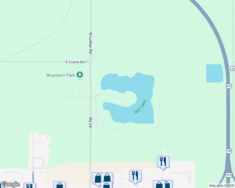 map of restaurants, bars, coffee shops, grocery stores, and more near 2824 East 34th Court in Fremont