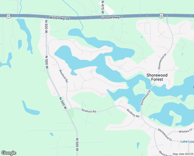 map of restaurants, bars, coffee shops, grocery stores, and more near 444 Amhurst Road in Valparaiso