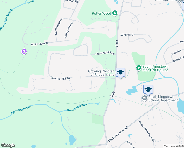 map of restaurants, bars, coffee shops, grocery stores, and more near 9 Bramblewood Lane in South Kingstown