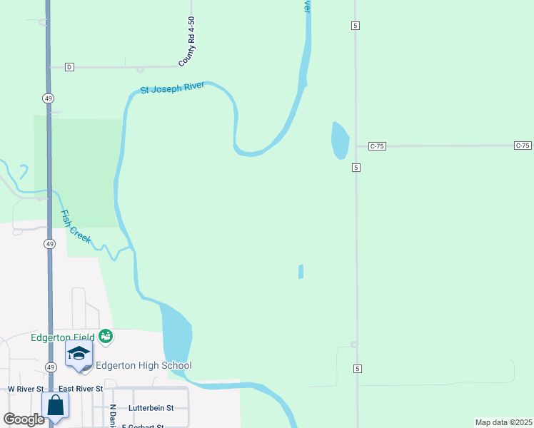 map of restaurants, bars, coffee shops, grocery stores, and more near in Edgerton