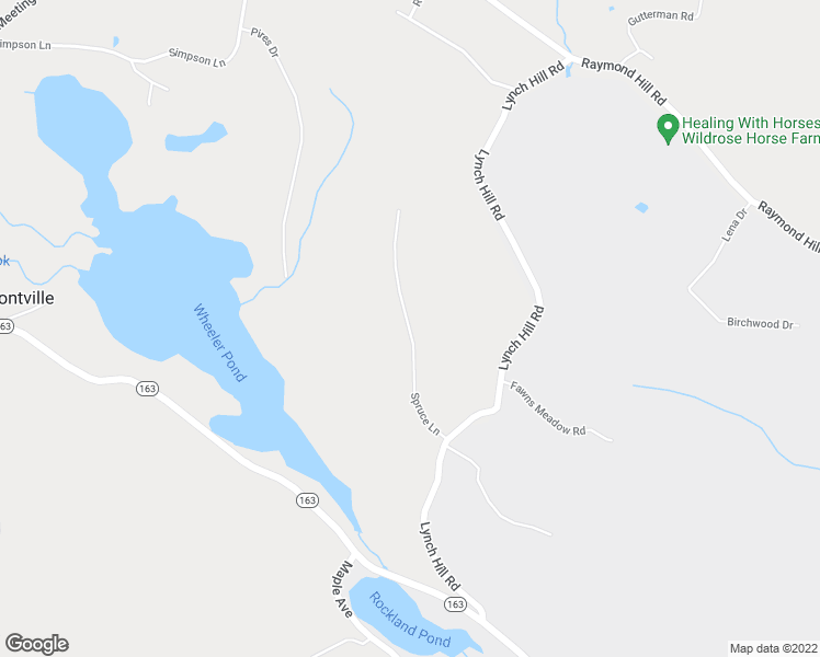 map of restaurants, bars, coffee shops, grocery stores, and more near 22 Spruce Lane in Montville