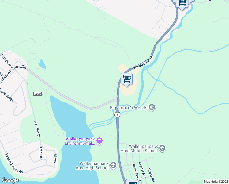 map of restaurants, bars, coffee shops, grocery stores, and more near 100 Roosevelt Drive in Hawley