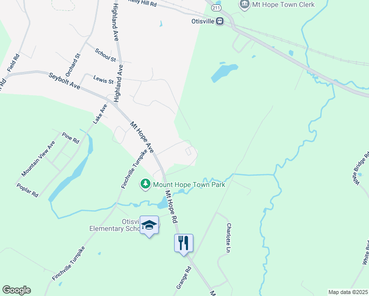 map of restaurants, bars, coffee shops, grocery stores, and more near 70 Ketcham Lane in Otisville