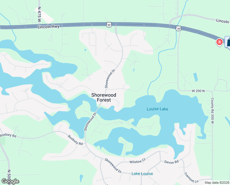 map of restaurants, bars, coffee shops, grocery stores, and more near 401-423 Scarborough Rd in Valparaiso