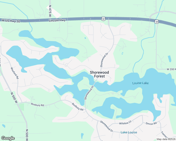 map of restaurants, bars, coffee shops, grocery stores, and more near 425-465 Scarborough Road in Valparaiso