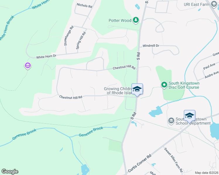 map of restaurants, bars, coffee shops, grocery stores, and more near 9 Bramblewood Lane in South Kingstown