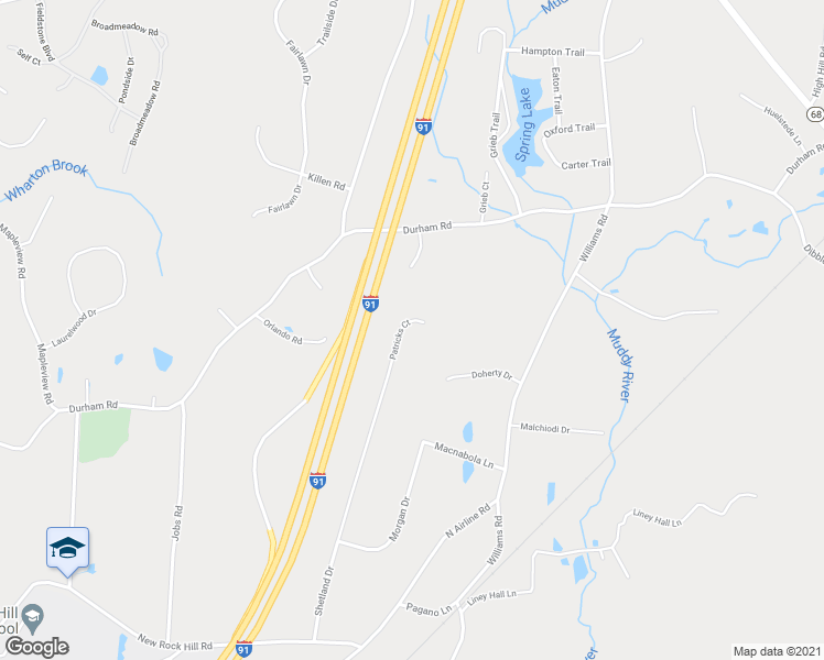 map of restaurants, bars, coffee shops, grocery stores, and more near 9 Patricks Court in Wallingford