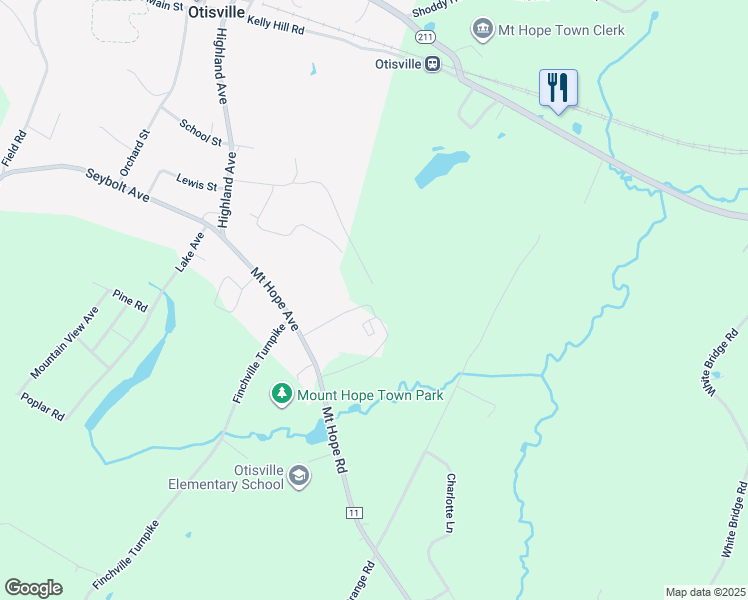 map of restaurants, bars, coffee shops, grocery stores, and more near 70 Ketcham Lane in Otisville