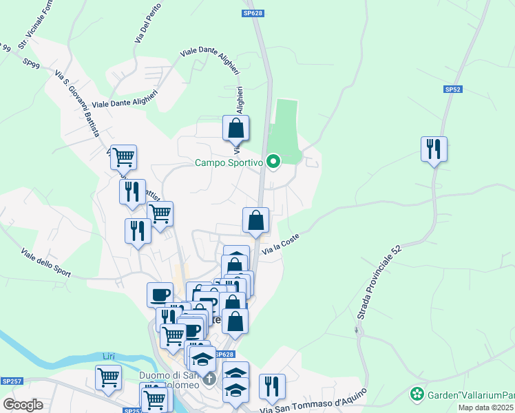 map of restaurants, bars, coffee shops, grocery stores, and more near 5 Piazzale Napoli in Pontecorvo