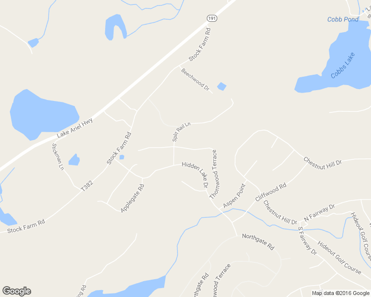 map of restaurants, bars, coffee shops, grocery stores, and more near Thornwood Terrace in Wayne County