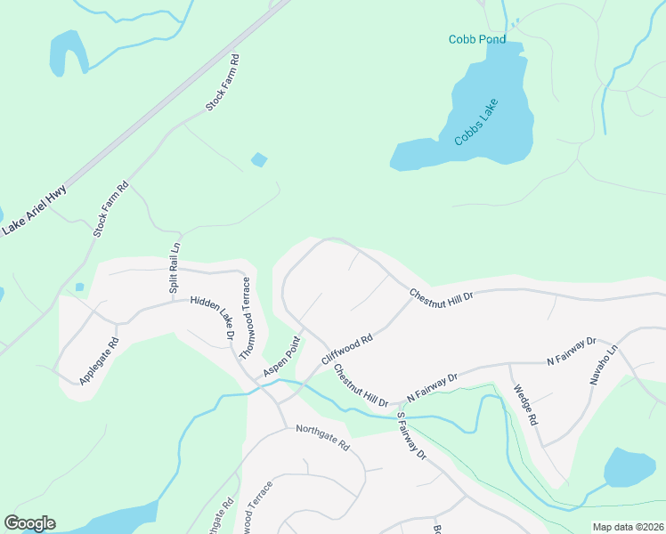 map of restaurants, bars, coffee shops, grocery stores, and more near 3550 Dogwood Place in Lake Ariel