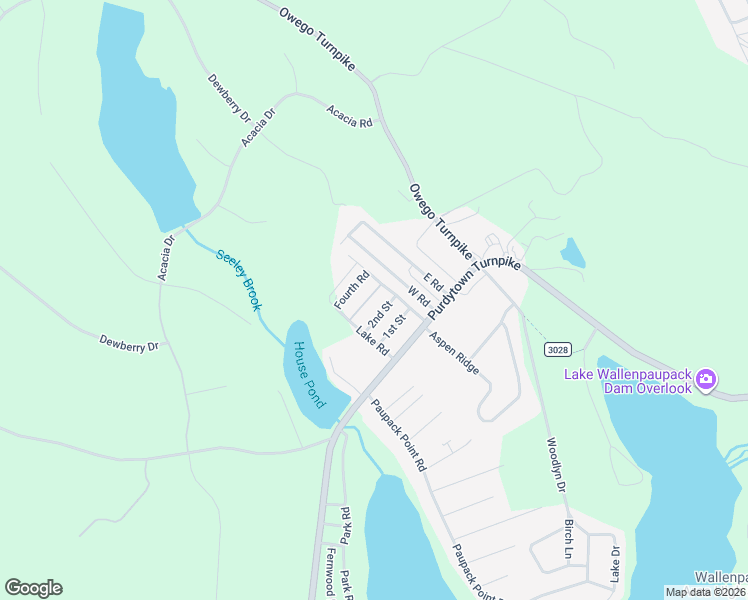 map of restaurants, bars, coffee shops, grocery stores, and more near 9 Third Road in Hawley